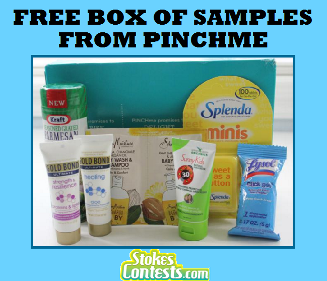 Image FREE BOX of Full Sized Samples from Pinchme TODAY!