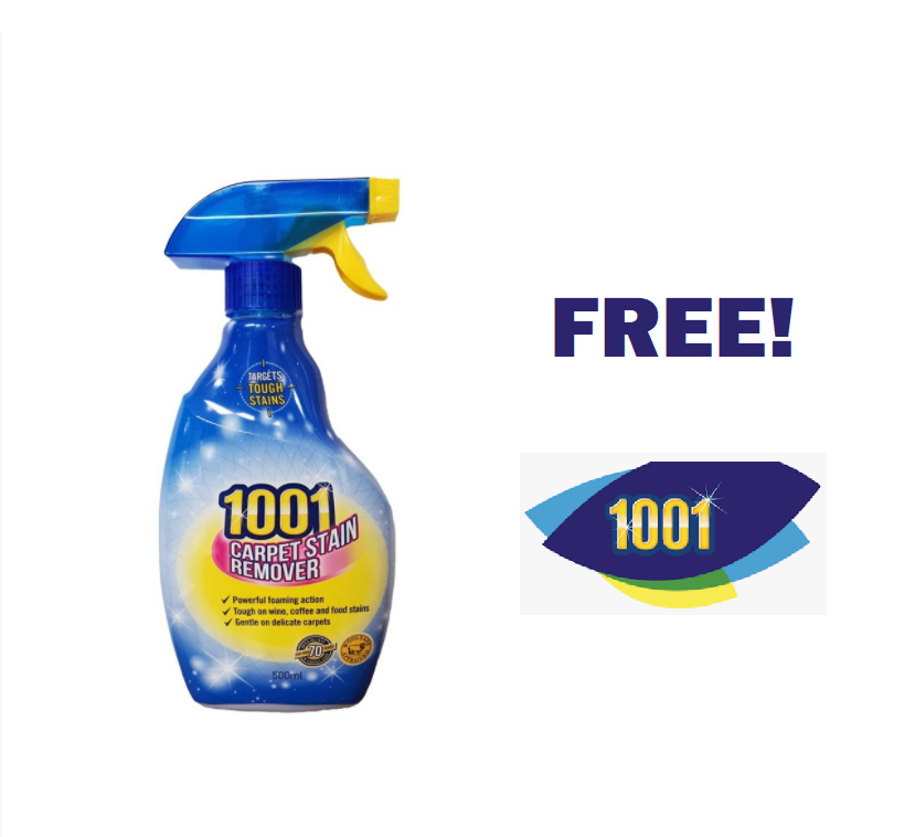 Image FREE 1001 Carpet Stain Remover, Carpet Fresheners, Carpet Shampoo & MORE!