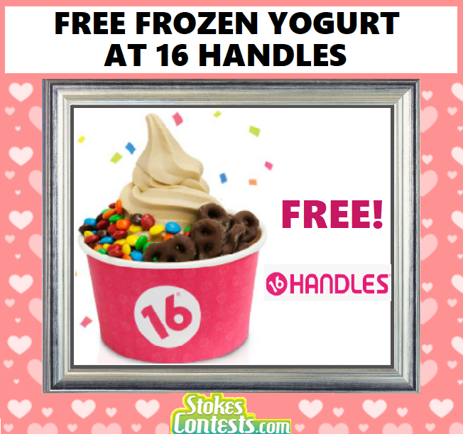 Image FREE Frozen Yogurt at 16 Handles TODAY!