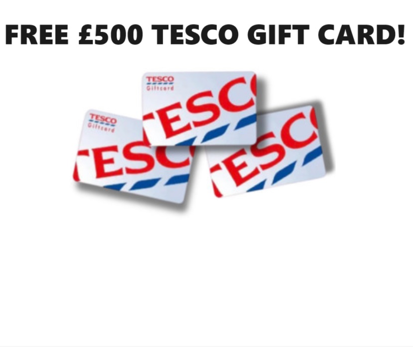 Image FREE £500 Tesco Gift Card
