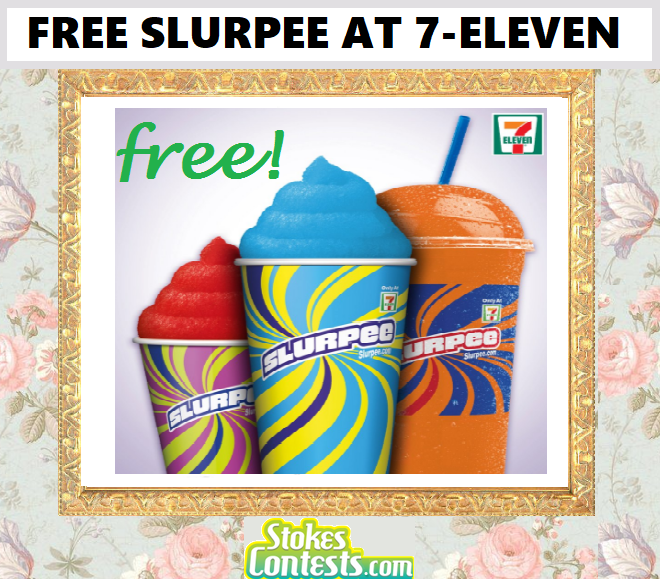 Image FREE Slurpee at 7-Eleven.