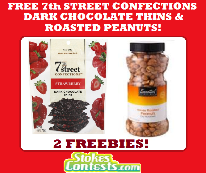 Image FREE 7th Street Confections Dark Chocolate Thins & FREE Roasted Peanuts! TODAY ONLY!