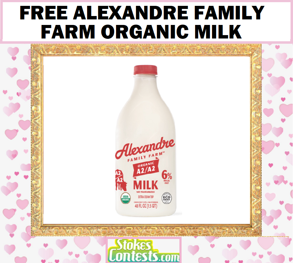 Image FREE Alexandre Family Farm Organic Milk, FREE Apron & MORE!