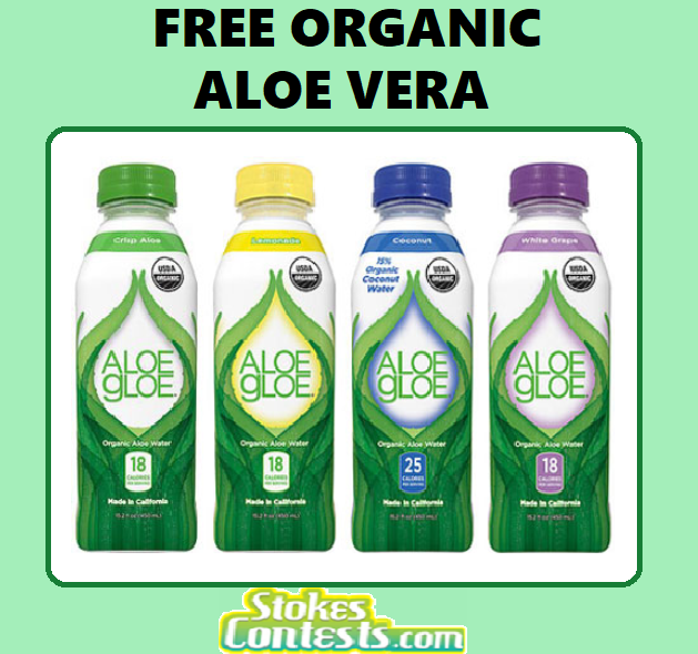 Image FREE Aloe Gloe ORGANIC Aloe Water TODAY ONLY!