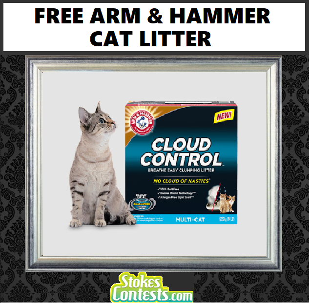Image FREE Arm & Hammer Cloud Control Clumping Cat Litter 