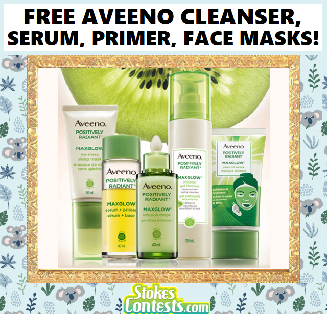 Image FREE Aveeno Cleanser, Serum, Primer, Face Masks & MORE!