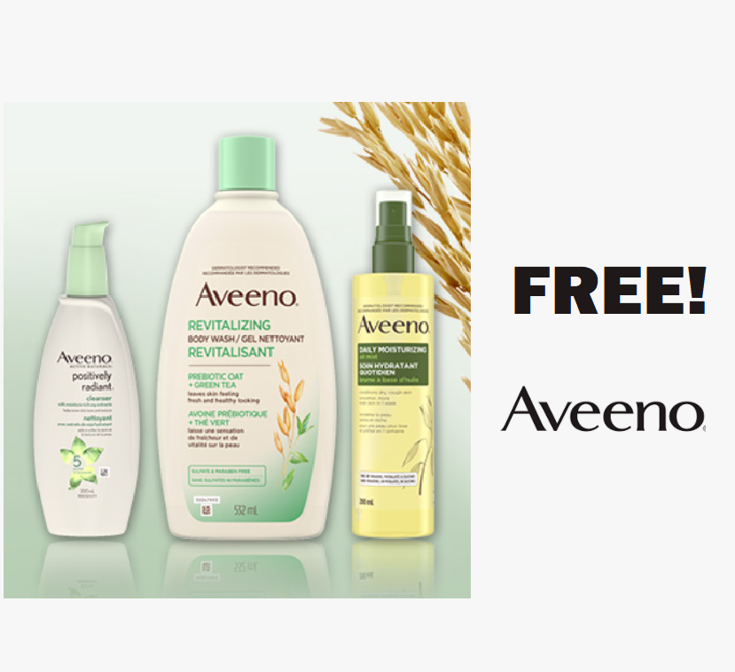 Image FREE Aveeno Cleanser, Oil Mist & Body Wash