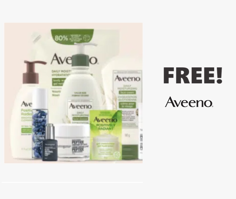 Image FREE Neutrogena and Aveeno Skincare Products