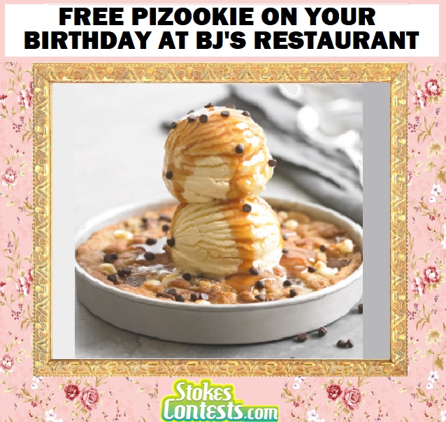 Image FREE Pizookie on Your Birthday at BJ's Restaurant