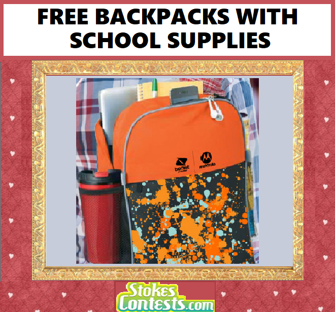 Image FREE Backpacks with School Supplies