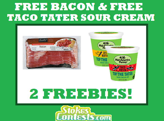 Image FREE BACON & FREE Top the Tater Sour Cream