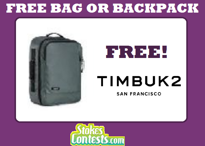 Image FREE Timbuk2 Bag or Backpack