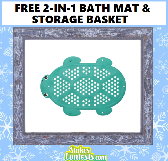 Image FREE 2-in-1 Bath Mat & Storage Basket 