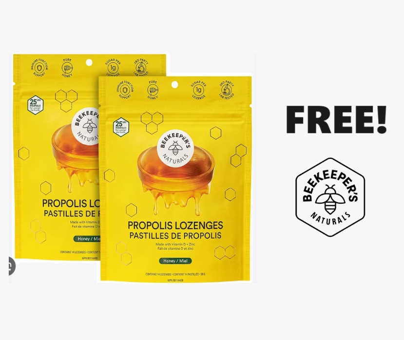Image FREE Beekeeper's Naturals Throat Soothing Lozenges