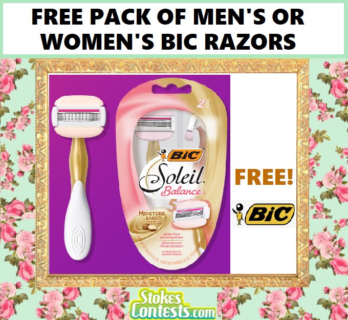 Image FREE PACK of Women's or Men's BIC Razors