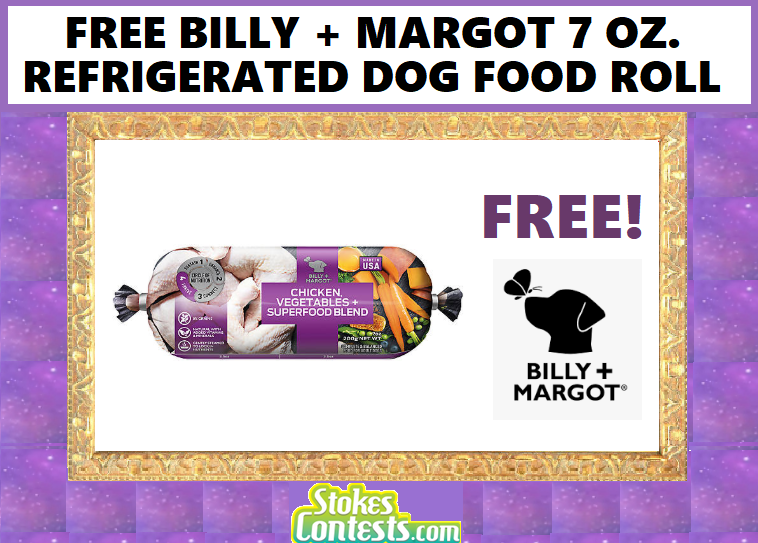 Image FREE Billy + Margot 7 oz Refrigerated Dog Food Roll 