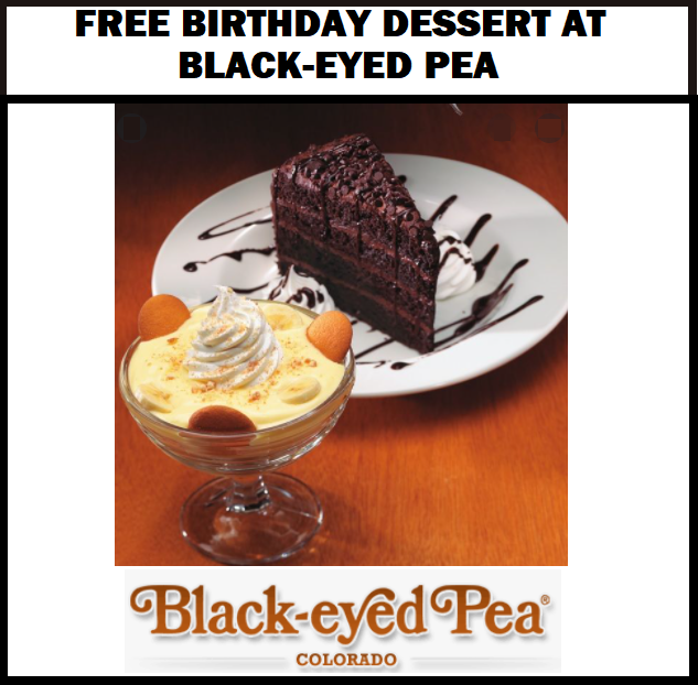 Image FREE Dessert On Your Birthday at Black-Eyed Pea