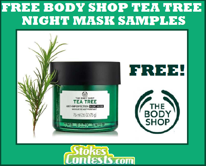 Image FREE Body Shop Tea Tree Night Mask Samples