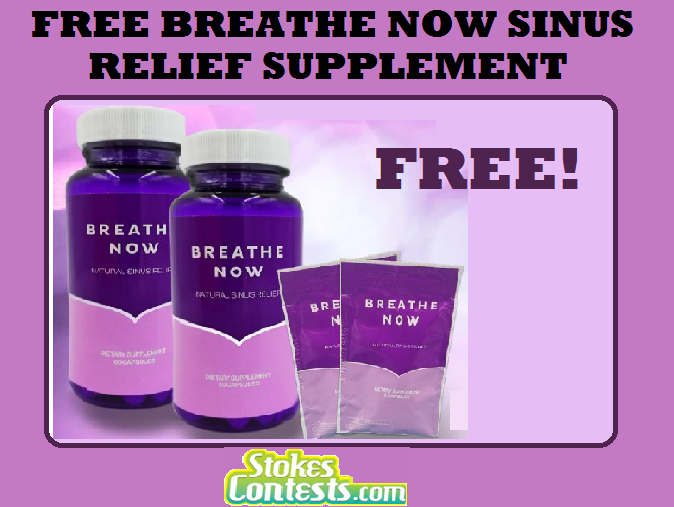 Image FREE Breathe NOW Sinus Relief Supplement
