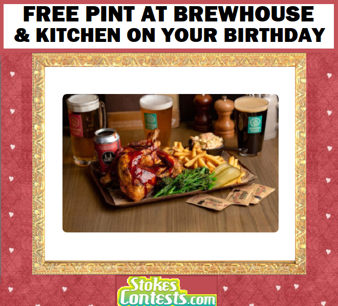 Image FREE Pint at Brewhouse & Kitchen on Your Birthday