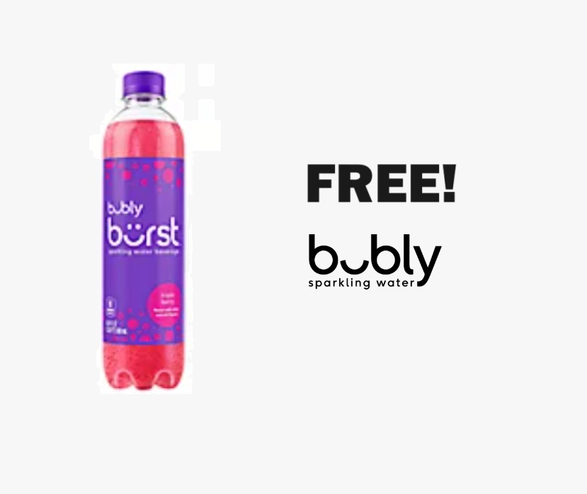 Image FREE Bubly Burst Sparkling Water