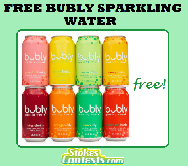 Image FREE Bubly Sparkling Water! TODAY ONLY!