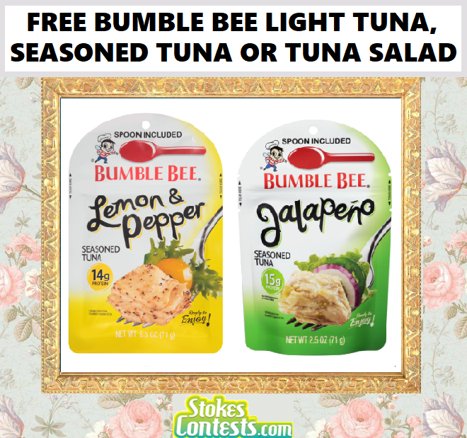 Image FREE Bumble Bee Light Tuna, Seasoned Tuna or Tuna Salad Pouch