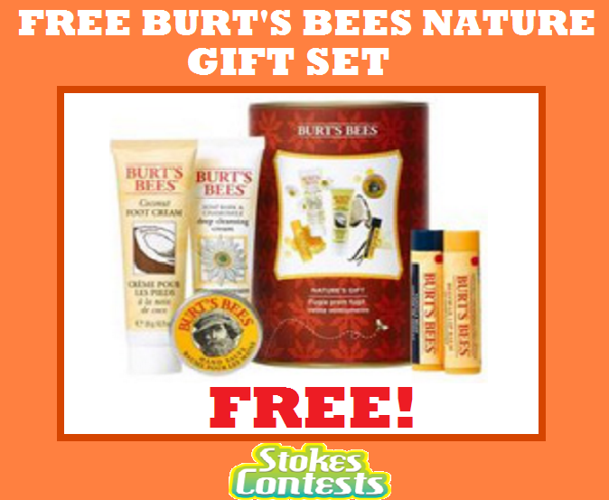 Image FREE Burt's Bees Nature’s Gift Set worth £15!!