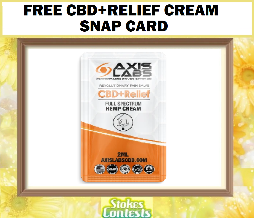 Image FREE CBD+Relief Cream Snap Card
