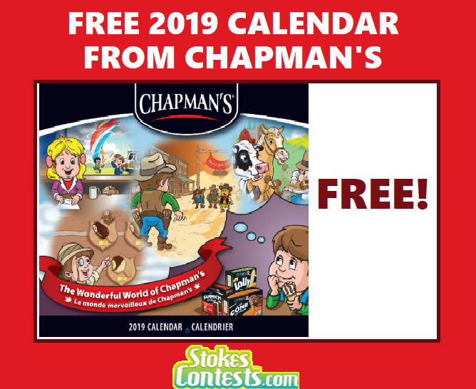 Image FREE 2019 Calendar from Chapman's