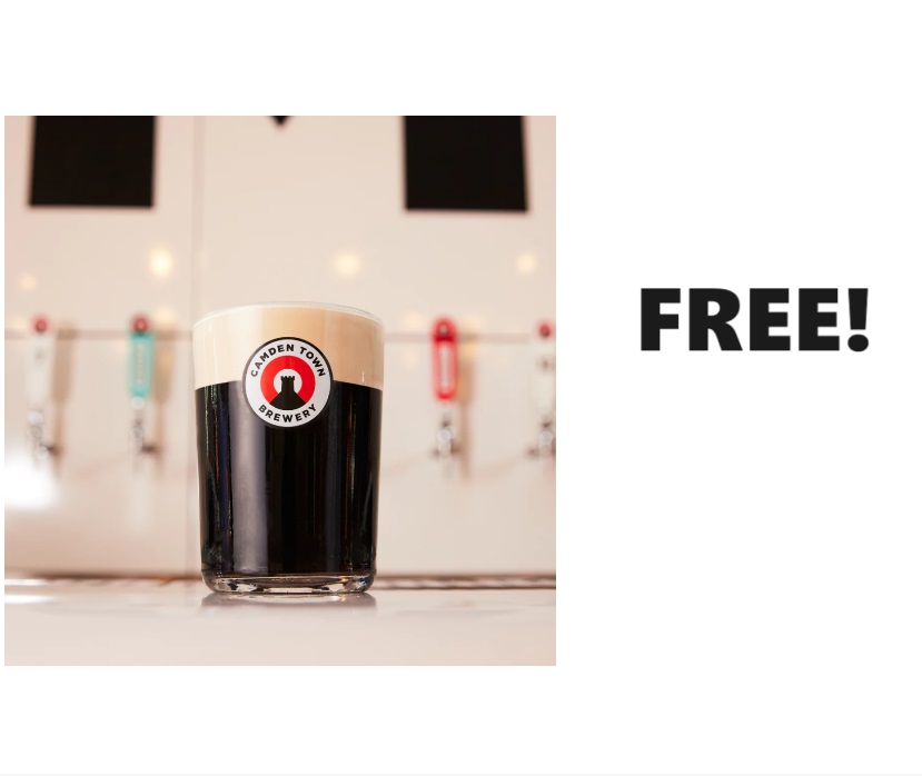 Image FREE Pint of Camden Stout Drink