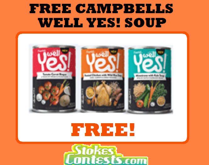 Image FREE Campbell's Well Yes! Soup TODAY ONLY!