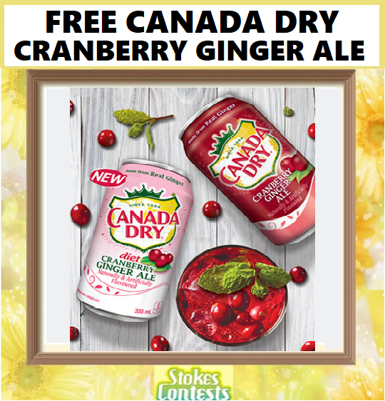 Image FREE Canada Dry Cranberry Ginger Ale