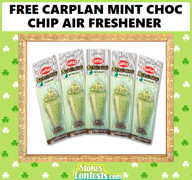 Image FREE CarPlan Mint Choc Chip Air Freshener
