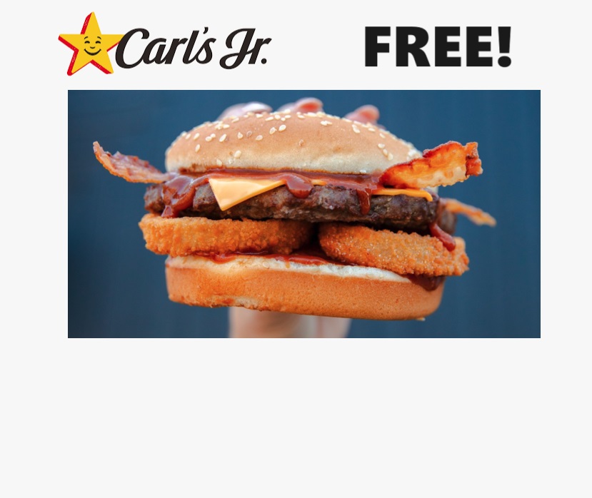 Image FREE Western Bacon Cheeseburger at Carl’s Jr. TODAY ONLY!