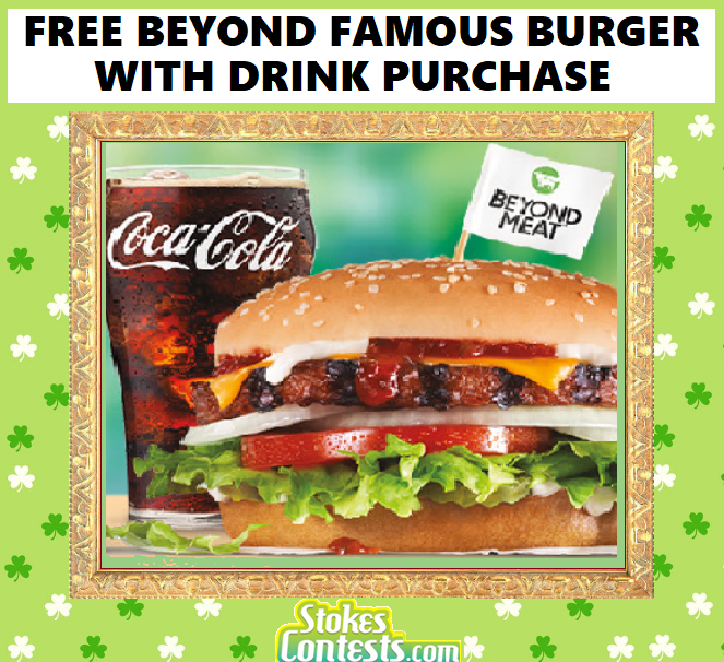 Image FREE Beyond Famous Burger with Drink Purchase TODAY!