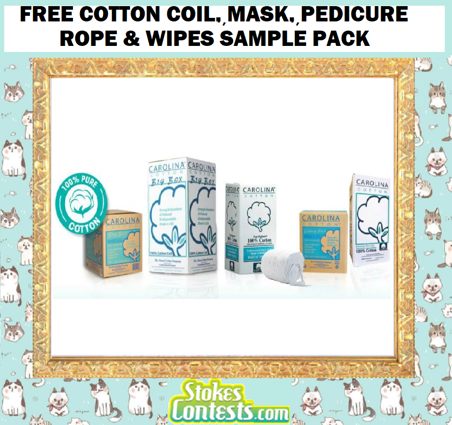 Image FREE Carolina Cotton Coil, Mask, Pedicure Rope & Wipes Sample Pack