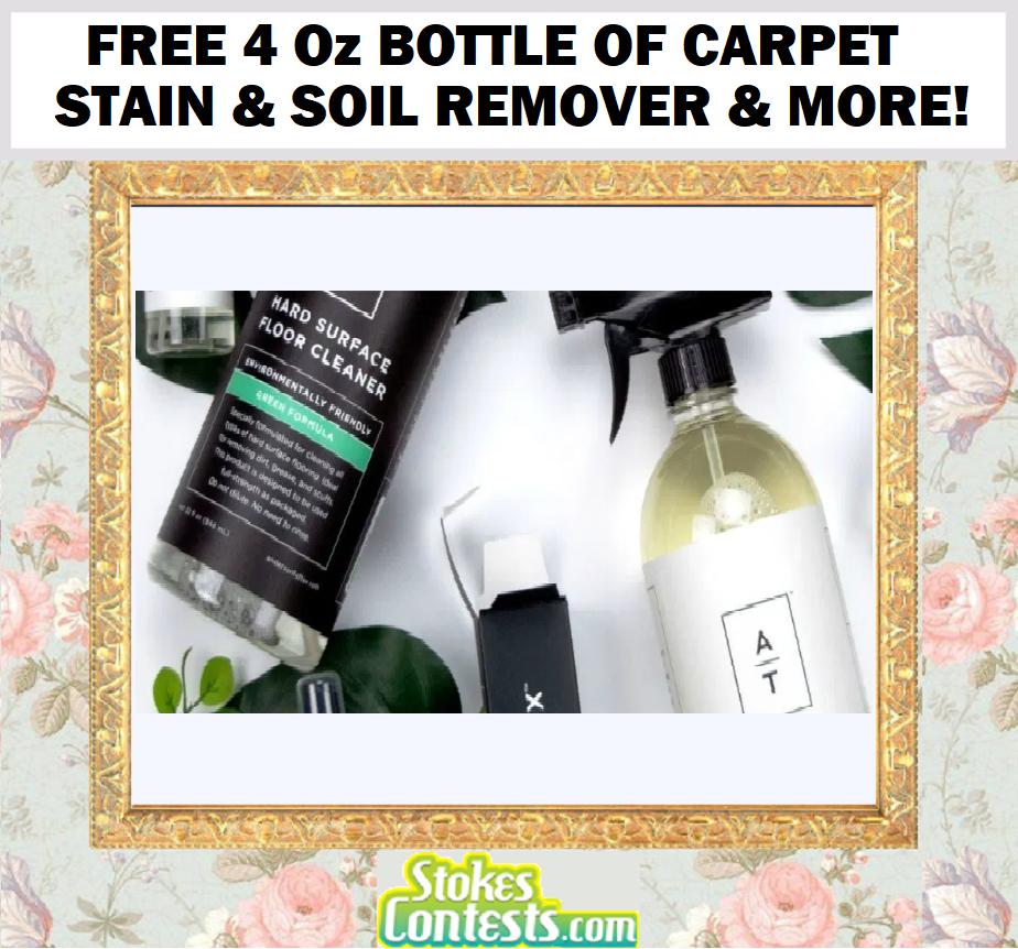 Image FREE 4 Oz Bottle Of Carpet Stain & Soil Remover & MORE! 