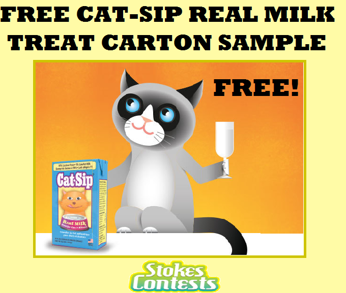 Image FREE Cat-Sip Real Milk Treat Carton Sample