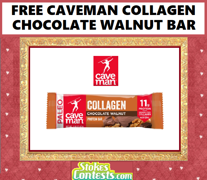 Image FREE Caveman Collagen Chocolate Walnut Bar