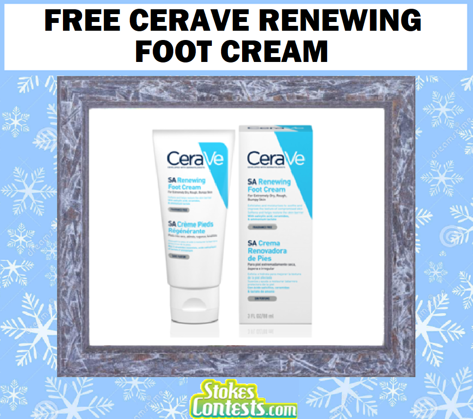 Image FREE CeraVe Renewing Foot Cream