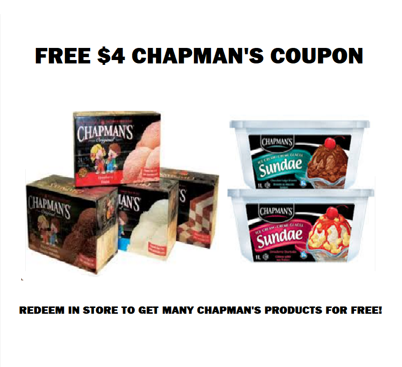 Image FREE Chapman's Ice Cream, Yogurt or Sorbet
