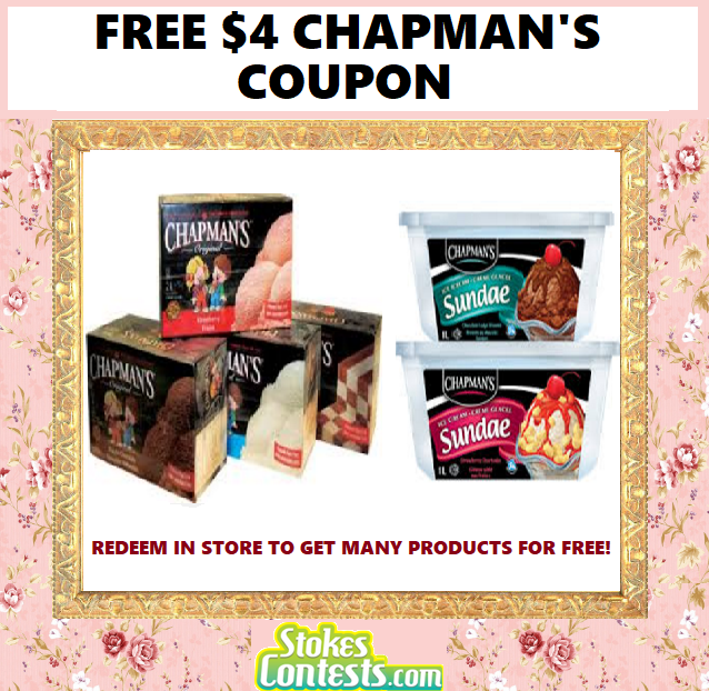 Image FREE Chapman's Ice Cream, Yogurt or Sorbet!