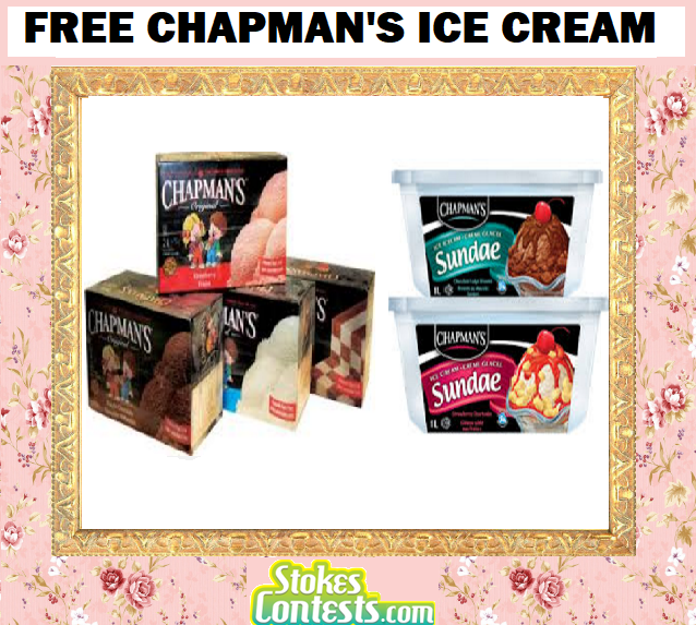 Image FREE Chapman's Ice Cream & Ice Cream Bars