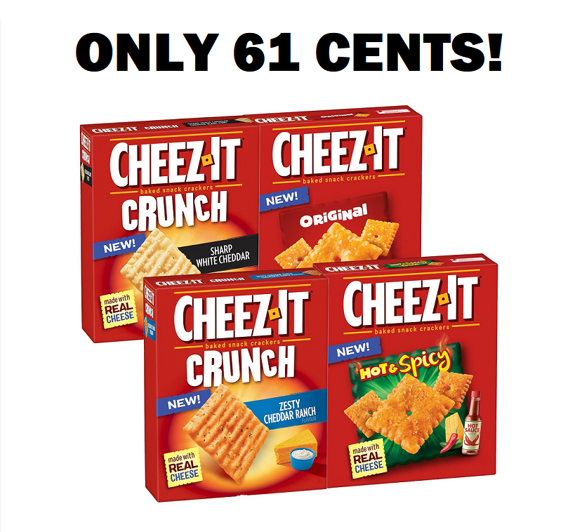 Image Cheez-It Crackers ONLY 61 CENTS!