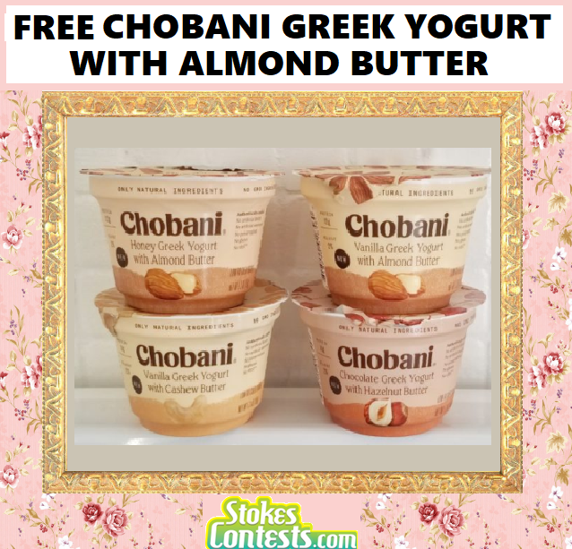 Image FREE Chobani Greek Yogurt with Almond Butter