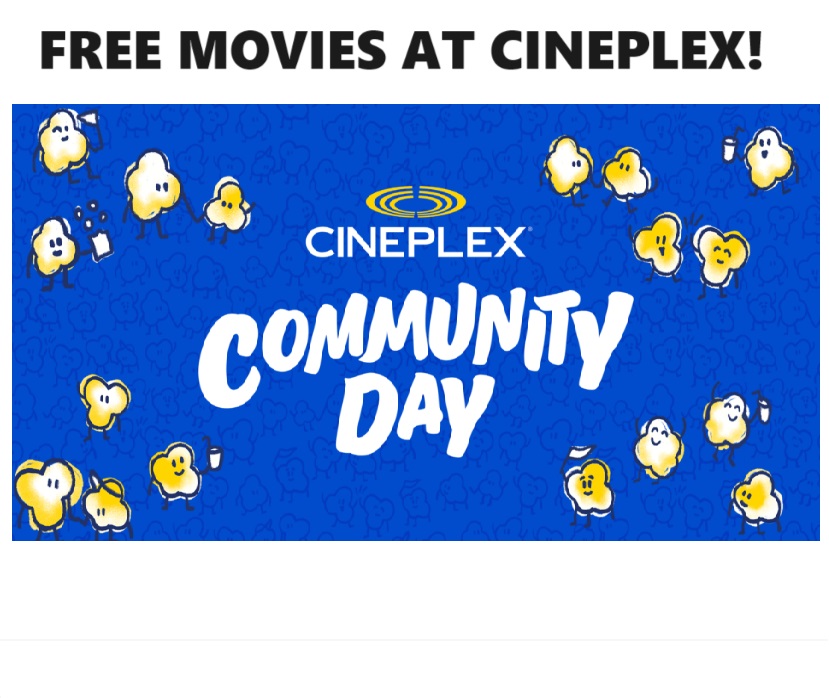 Image FREE Movies at Cineplex Theatres, FREE Gaming at Rec Rooms & Playdiums