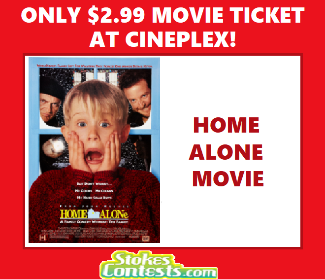 Image Home Alone for ONLY $2.99 at Cineplex!