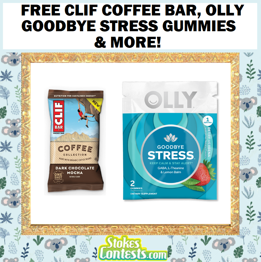 Image FREE Clif Bar Coffee, Cottonelle Flushable Wipes, Twinings Cold Infuse Flavored Water Enhancer, Olly Goodbye Stress Gummies & MORE! 