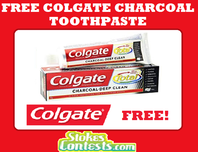 Image FREE Colgate Charcoal Toothpaste